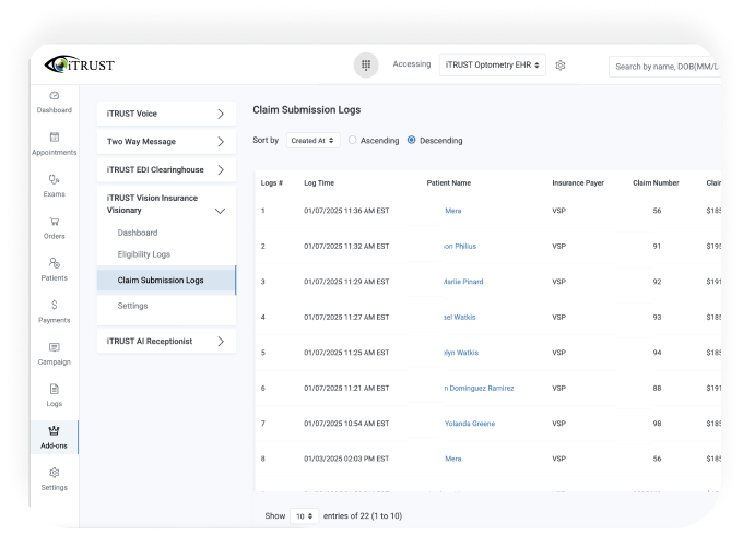real time claim tracking